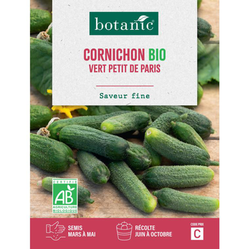 Visuel 1 du produit Graines de cornichon vert petit de Paris bio botanic® - graines à semer