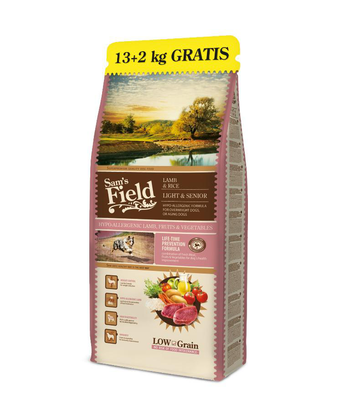 Visuel 1 du produit Croquette pour chien à l'agneau riz Sam's Field - 13 + 2 kg