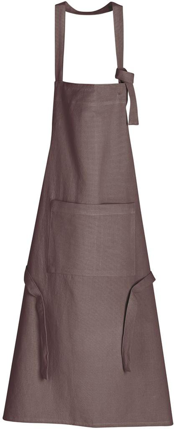 Visuel 1 du produit Tablier en coton recyclé coloris café Ada - 72 x 85 cm