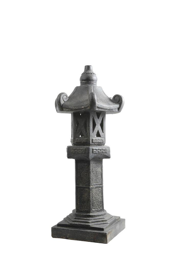 Visuel 1 du produit Décoration pour jardin aquatique coloris noir en pierre reconstituée lampe de jardin SEDA - 120 cm