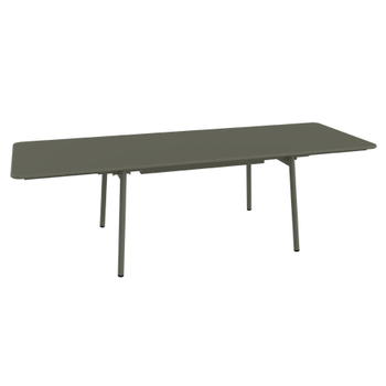 Visuel 1 du produit Table extensible Monceau coloris vert en acier Fermob - 165/255 x 74 cm