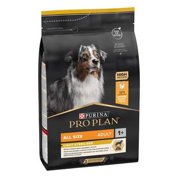 Visuel 1 du produit Croquette pour chien adulte stérilisé light au poulet Pro Plan - 3 kg