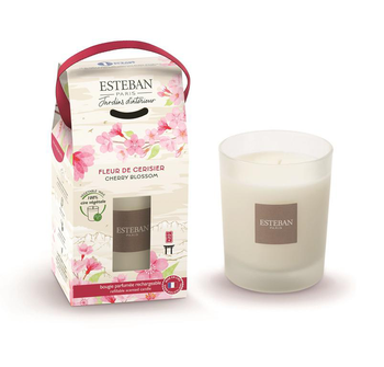 Visuel 1 du produit Bougie parfumée Esteban Estivale senteur Fleur de cerisier - 180 g
