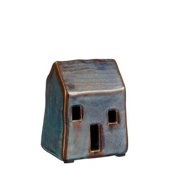 Visuel 1 du produit Maison décorative en céramique grise moyen modèle - 7 x 5,5 x 8,5 cm