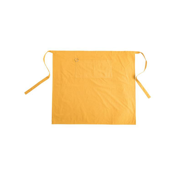 Visuel 1 du produit Tablier noué à la taille jaune en coton - 80 x 90 cm