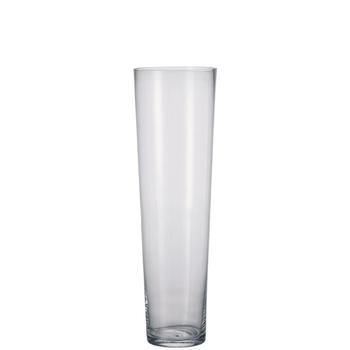 Visuel 1 du produit Vase conique en verre transparent Bolla - Ø 18 x H 60 cm