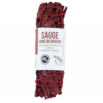 Visuel 1 du produit Sauge tressée sang du dragon coloris rouge - 10 cm