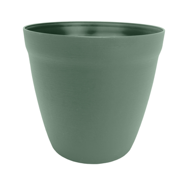 Visuel 1 du produit Pot rond lilo Poetic botanic® coloris vert en plastique recyclé 11,7 L - Ø 30 cm