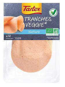 Visuel 1 du produit Tranches végétariennes nature au blé bio Evernat - 100 g