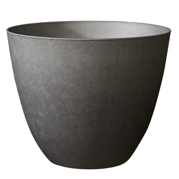 Visuel 1 du produit Pot en matière recyclée coloris gris ardoise Poetic Elément conique 63 L - Ø 49,3 x H 42 cm