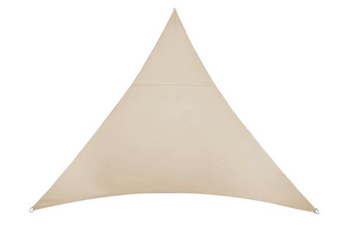 Visuel 1 du produit Voile d'ombrage triangulaire Rivage coloris beige - 3,6 x 3,6 m