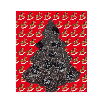 Visuel 1 du produit Chocolat noir en forme de sapin au lait de coco et aux griottes - 90 g