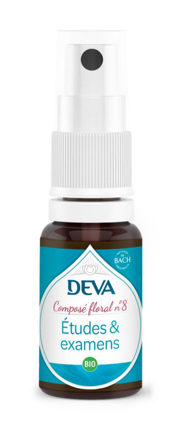 Visuel 1 du produit Complément alimentaire composé floral études & examens bio Deva - spray 15 ml