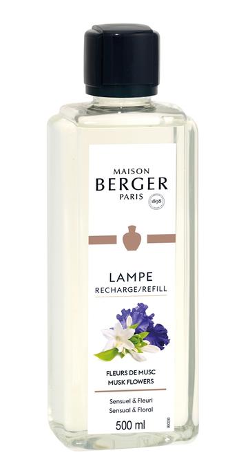 Visuel 1 du produit Parfum senteur fleurs de musc Maison Berger - 500 ml