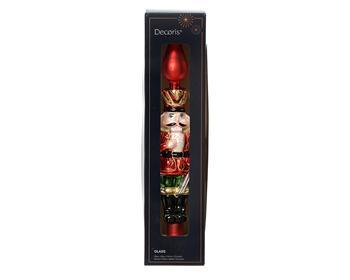 Visuel 1 du produit Cimier pic casse-noisette en verre multicolore - 6,5 x 5 x 29 cm
