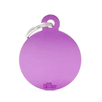 Visuel 1 du produit Médaille en aluminium violet MyFamily Basic grand cercle