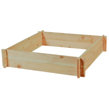 Visuel 1 du produit Potager carré en bois de sapin PEFC - 90 x 90 x 16 cm