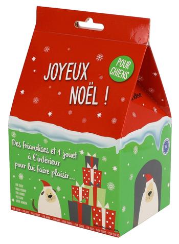 Visuel 1 du produit Niche surprise de Noël pour chien avec friandise et jouet Wouapy