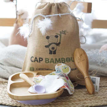 Visuel 1 du produit Coffret baby box coloris bois en bambou Cap Bambou