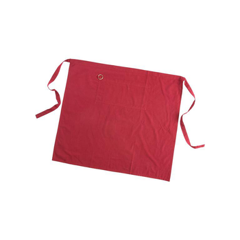 Visuel 1 du produit Tablier noué à la taille bordeaux en coton - 80 x 90 cm