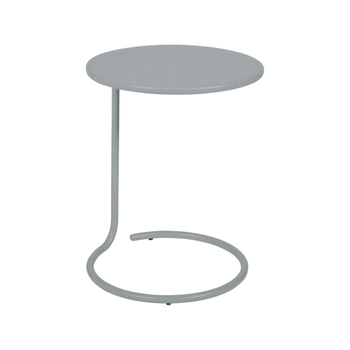 Visuel 1 du produit Table basse déportée Coolside coloris gris en acier Fermob - Ø 42 x 53 cm