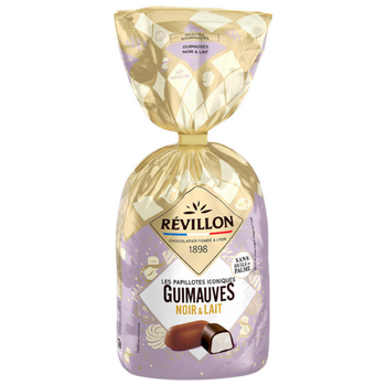Visuel 1 du produit Sachet de guimauves noir & lait papillotes iconiques Révillon - 300 g