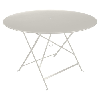 Visuel 1 du produit Table pliante Bistro coloris vert en acier Fermob - Ø 117 x 74 cm