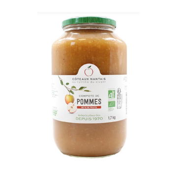 Visuel 1 du produit Compote de pommes sucre bio Coteaux Nantais - 1,7 kg