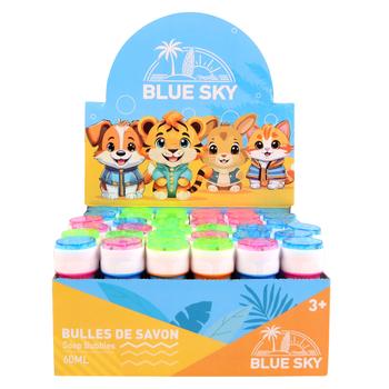 Visuel 1 du produit Flacon à bulles thème animaux Blue sky - 60 ml