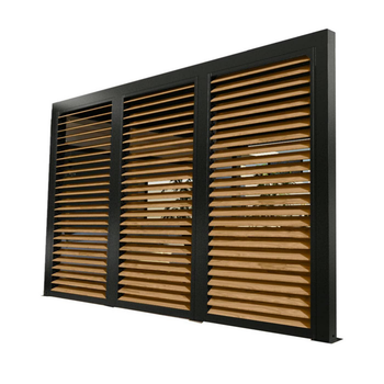 Visuel 1 du produit Ventelles mobiles pour pergolas 3630 BI / PER 3660 BI coloris gris en aluminium - 3,6 m