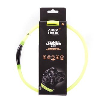 Visuel 1 du produit Collier en tube LED jaune 2,5x65 cm