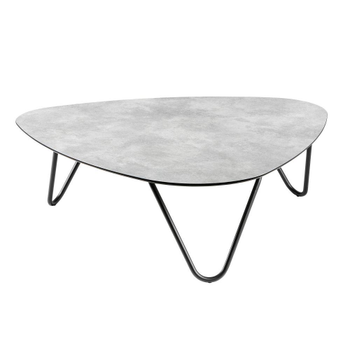 Visuel 1 du produit Table basse Cocoon ciment coloris noir en HPL Lafuma - 96 x 102 x 33 cm