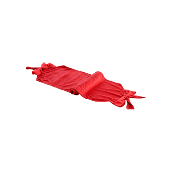 Visuel 1 du produit Chemin de table avec nœud en polyester rouge - 240 x 35 cm