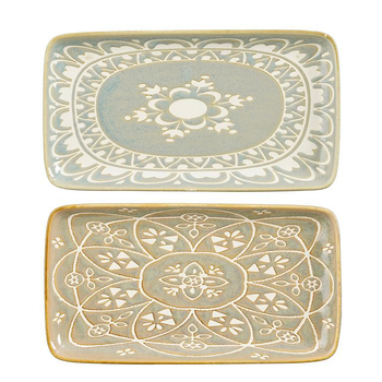 Visuel 1 du produit Assiette plate rectangulaire en céramique Isa - 24 x 13 cm