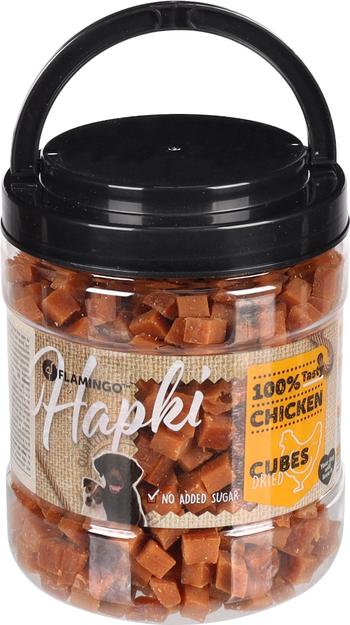 Visuel 1 du produit Cubes de poulet pour chien Flamingo Hapki - 750 g