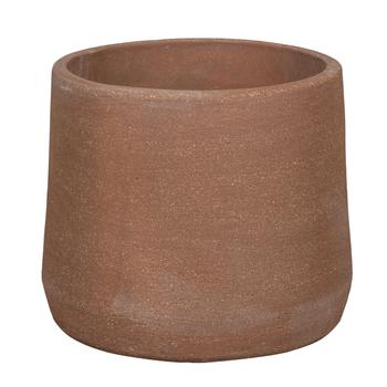 Visuel 1 du produit Pot coloris rouge en terre recyclée - Ø 22 x 19 cm