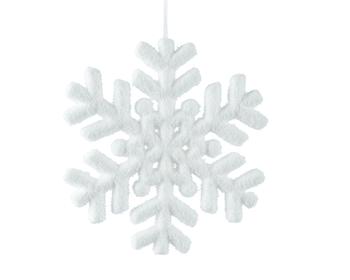 Visuel 1 du produit Flocon de neige à suspendre en mousse blanche - Ø 20 cm