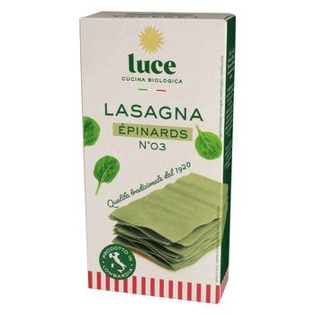 Visuel 1 du produit Lasagnes aux épinards bio Luce - 250 g