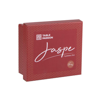 Visuel 1 du produit Coffret 4 gobelets en grès rouge Jaspe - 20 cl