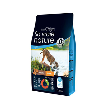 Visuel 1 du produit Croquette light pour chien adulte au poulet et à la dinde Sa vraie nature - 2,5 kg