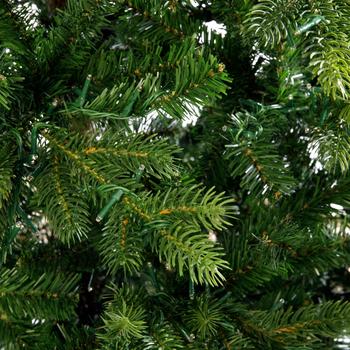 Visuel 1 du produit Sapin de Noël artificiel coloris vert en PVC pré-illuminé LED blanc chaud Galloway - H 210 x Ø 130 cm
