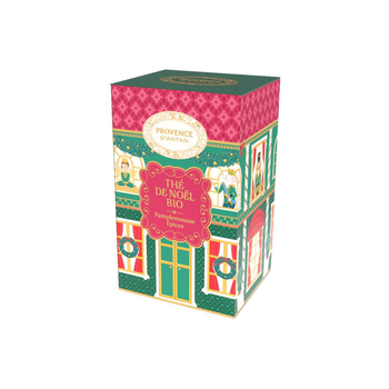 Visuel 1 du produit Thé de Noël bio Provence d'Antan - 32,4 g dans une boîte ronde avec couvercle