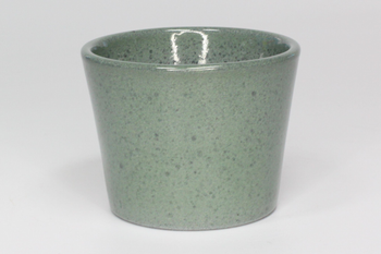 Visuel 1 du produit Cache-pot en céramique coloris vert glacé Fresh – Ø 26 x H 20,5 cm