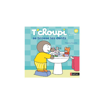 Visuel 1 du produit Le livre " T'choupi brosse les dents " aux Éditions Nathan