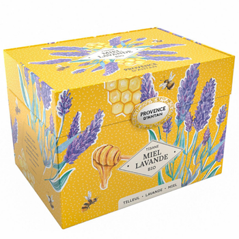 Visuel 1 du produit Coffret métal de tisane miel lavande bio Provence d’antan - 36 g