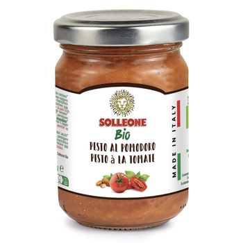 Visuel 1 du produit Bruschetta bio à la tomate et fromage Solleone bio - 140 g