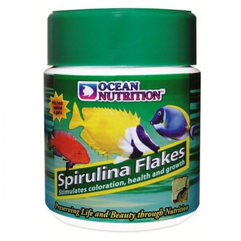 Visuel 1 du produit Alimentation pour poisson spiruline naturelle OCEAN NUTRITION spirulinas flakes - 70g