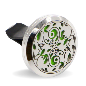 Visuel 1 du produit Diffuseur de voiture Clip'Arôme forêt enchantée coloris gris en inox Zen' Arôme