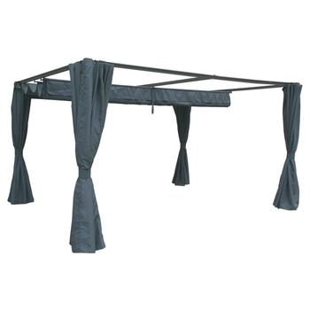 Visuel 1 du produit Rideaux de Tonnelle palmeira ardoise Hespéride - 3 x 3 m