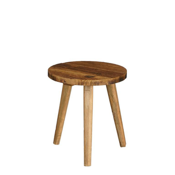 Visuel 1 du produit Table d’appoint en bois recyclé marron Bold petit modèle - Ø 26 x H 28 cm